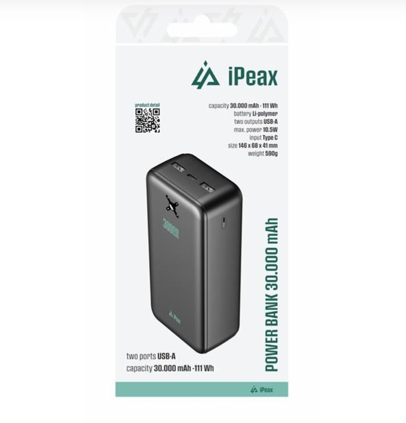 Powerbank iPEAX 30.000 mAh