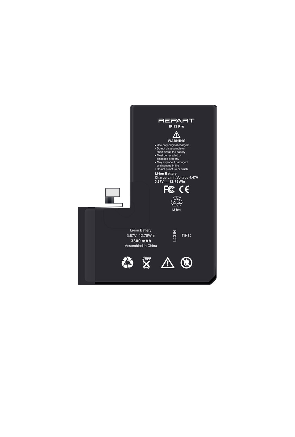 Apple iPhone 13 Battery - High Capacity - 3450 mAh, Premium.